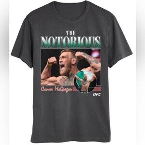 NWOT UFC Conor McGregor Black Short Sleeve Graphic T-Shirt- The Notorious Size M